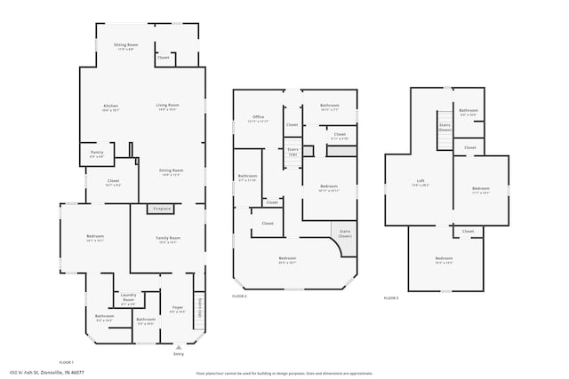 450 W Ash St, Zionsville, IN 46077 - floor plan
