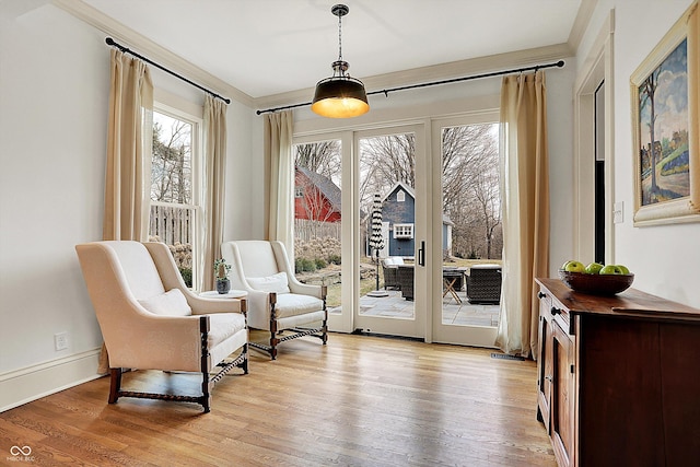 450 W Ash St, Zionsville, IN 46077 - sitting room featuring light wood-style flooring