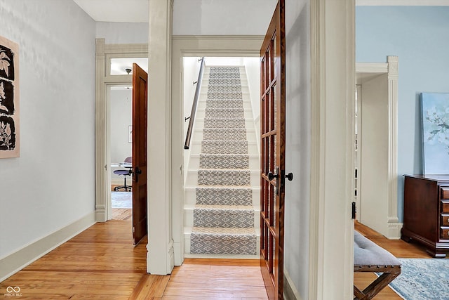 450 W Ash St, Zionsville, IN 46077 - staircase with wood finished floors