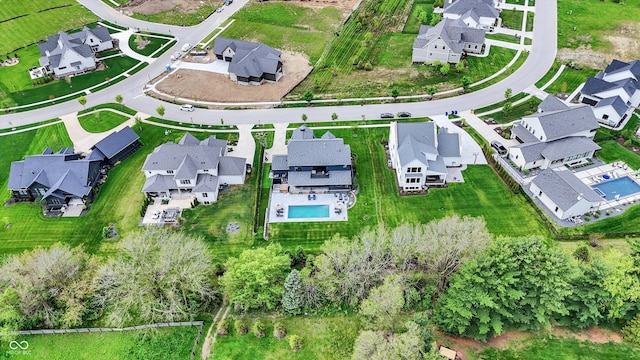 5120 Melbourne Pl, Zionsville, IN 46077 - aerial overview of property's location featuring nearby suburban area and a pool
