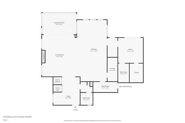 5120 Melbourne Pl, Zionsville, IN 46077 - room layout