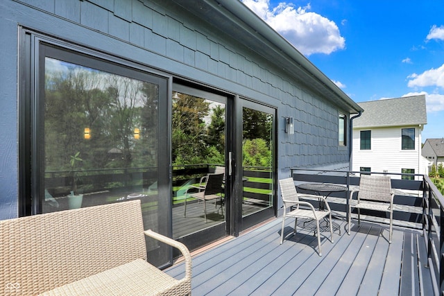 5120 Melbourne Pl, Zionsville, IN 46077 - view of wooden deck