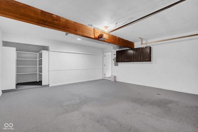 1847 Crystal Bay E Dr, Plainfield, IN 46168 - garage featuring a garage door opener and baseboards