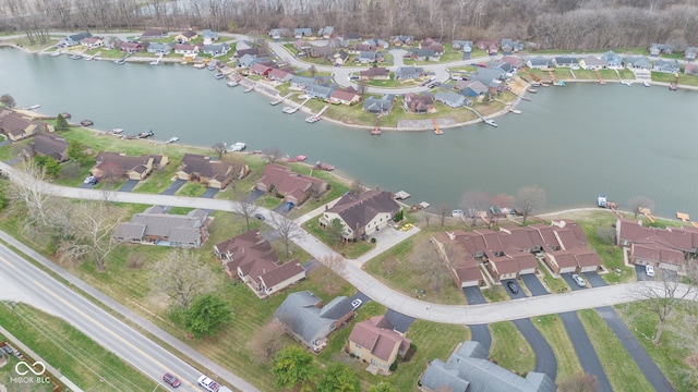 1847 Crystal Bay E Dr, Plainfield, IN 46168 - birds eye view of property featuring a residential view and a water view