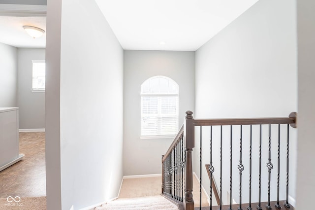 2314 Angelina Way, Greenwood, IN 46143 - stairs featuring baseboards