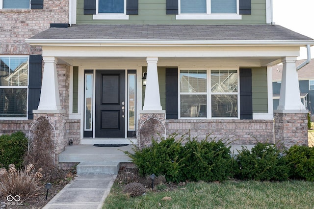 2314 Angelina Way, Greenwood, IN 46143 - doorway to property featuring a porch