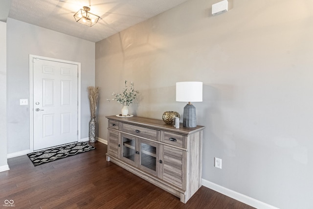 12959 Balfour Rd, Fishers, IN 46037 - entrance foyer featuring dark wood finished floors and baseboards