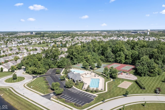 12959 Balfour Rd, Fishers, IN 46037 - bird's eye view of a pool area