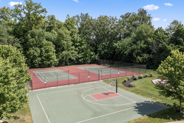 12959 Balfour Rd, Fishers, IN 46037 - view of basketball court featuring community basketball court and a tennis court