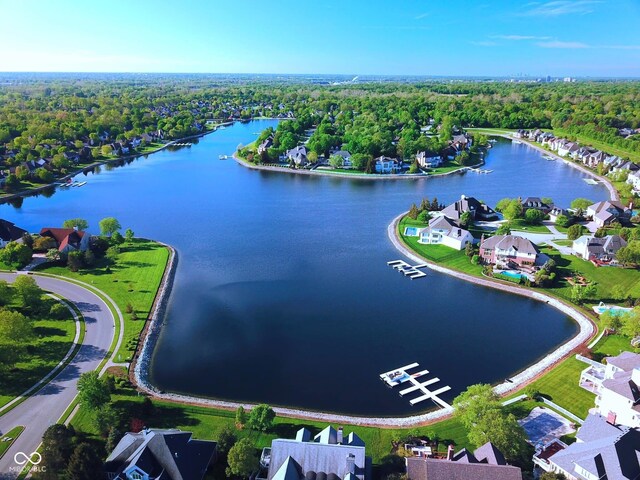 11967 Windpointe Pass, Carmel, IN 46033 - bird's eye view of a large body of water