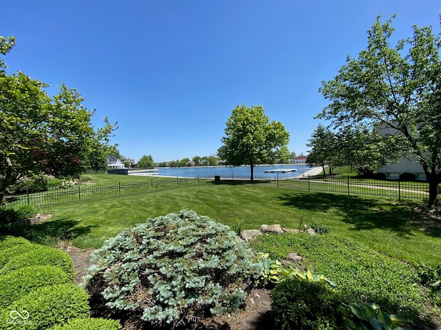 11967 Windpointe Pass, Carmel, IN 46033 - view of yard featuring a water view