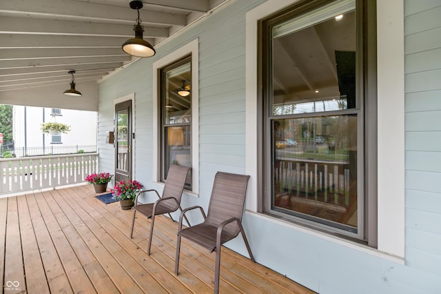 1665 N College Ave, Indianapolis, IN 46202 - wooden deck with a porch