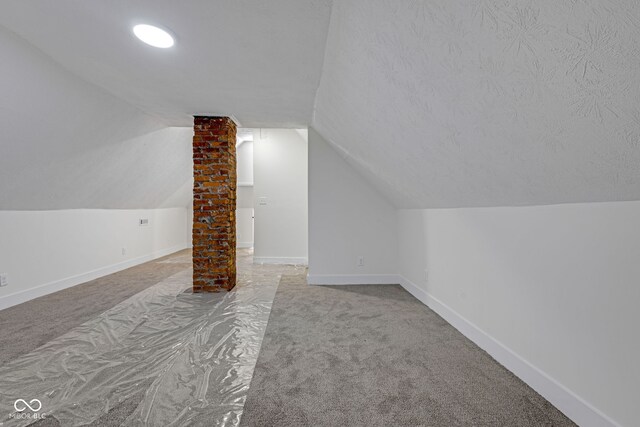 843 N Oxford St, Indianapolis, IN 46201 - additional living space featuring carpet flooring and lofted ceiling