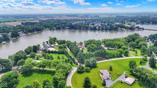 22 Point Ln, Arcadia, IN 46030 - aerial view of a large body of water and a tree filled landscape