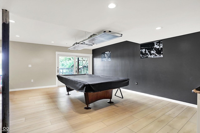 22 Point Ln, Arcadia, IN 46030 - game room with light wood finished floors, recessed lighting, and billiards table