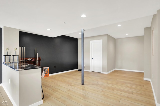 22 Point Ln, Arcadia, IN 46030 - basement featuring light wood-style floors and recessed lighting