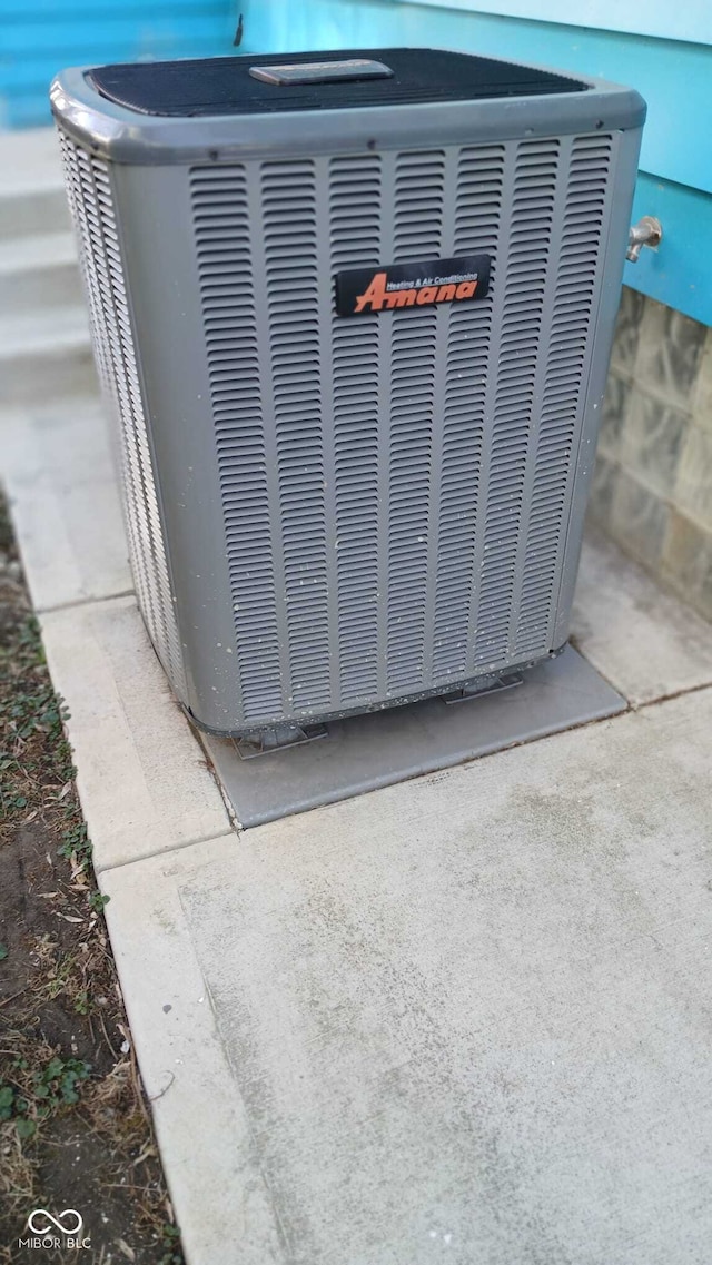 exterior details featuring central AC unit