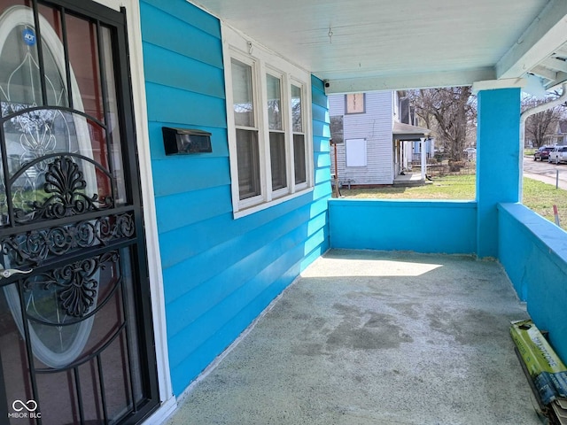 view of patio / terrace featuring a porch