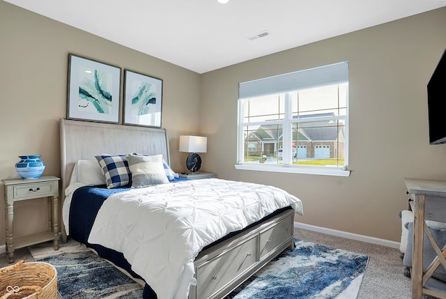 1684 Beach St, Greenwood, IN 46143 - carpeted bedroom with baseboards and visible vents