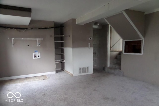 interior space featuring visible vents