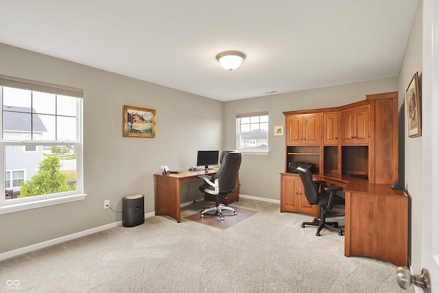 15752 Matthews Ln, Noblesville, IN 46060 - office area with baseboards and light carpet