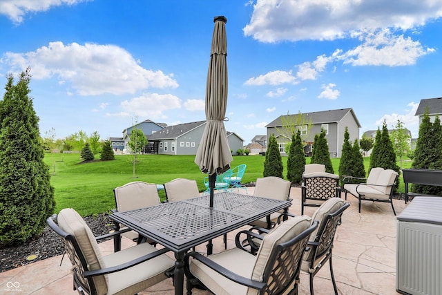 15752 Matthews Ln, Noblesville, IN 46060 - view of patio featuring a residential view and outdoor dining space