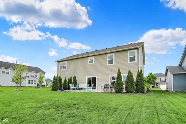 15752 Matthews Ln, Noblesville, IN 46060 - back of house featuring a lawn and a patio area