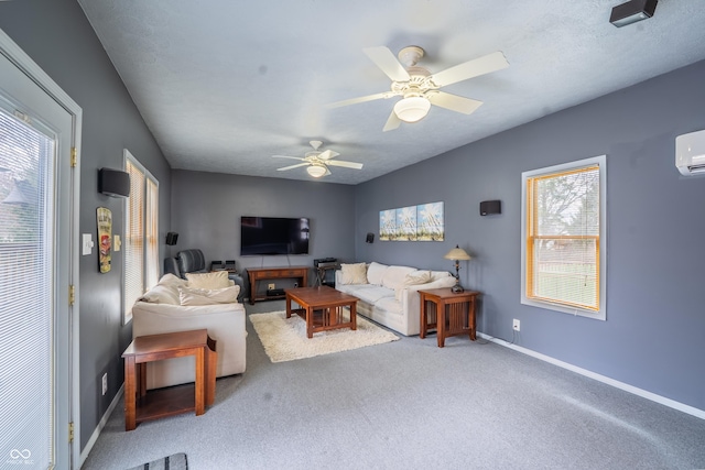 11229 Echo Ridge Ln, Indianapolis, IN 46236 - living room with ceiling fan and carpet flooring