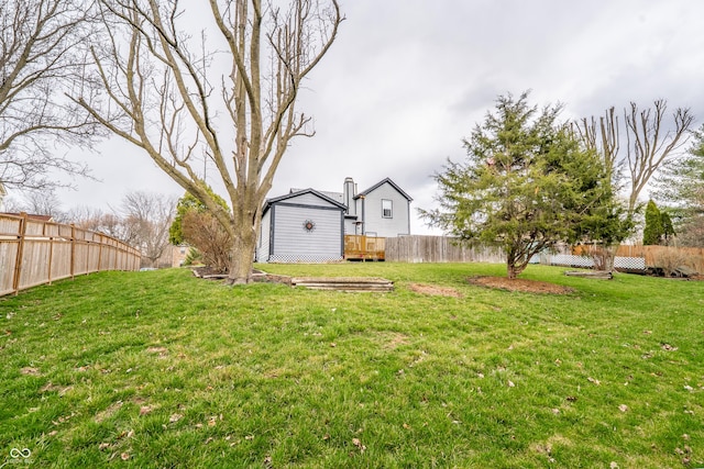 11229 Echo Ridge Ln, Indianapolis, IN 46236 - view of yard with a deck