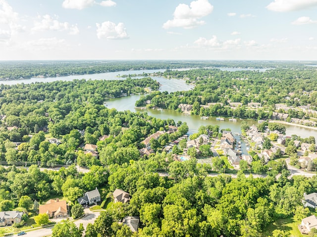 11229 Echo Ridge Ln, Indianapolis, IN 46236 - aerial view of residential area featuring a large body of water
