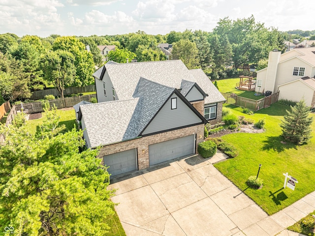 11229 Echo Ridge Ln, Indianapolis, IN 46236 - aerial view of property and surrounding area