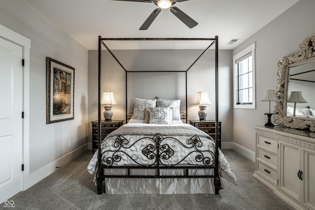 12099 Sigillary Way, Carmel, IN 46032 - carpeted bedroom featuring baseboards and ceiling fan