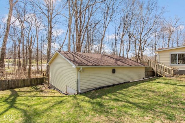 251 Howard Rd, Greenwood, IN 46142 - view of outbuilding featuring fence