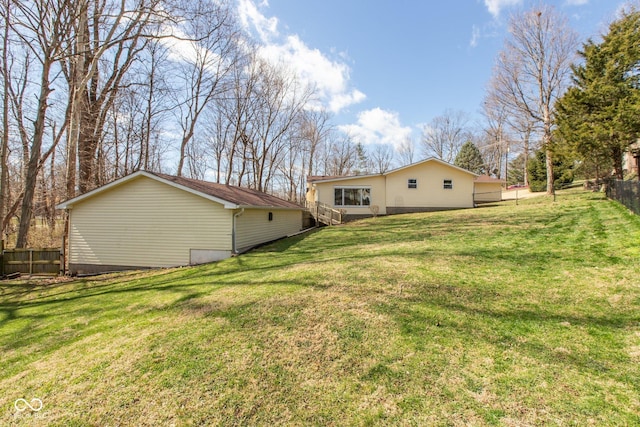 251 Howard Rd, Greenwood, IN 46142 - view of yard with fence