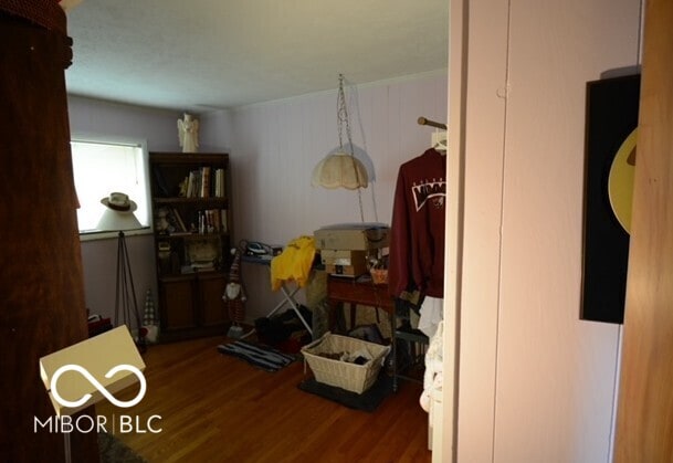 interior space with wood finished floors