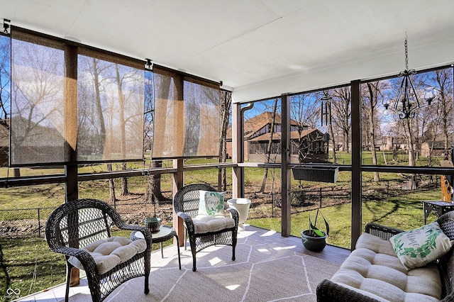 6820 W Forest Brook Dr, Fountaintown, IN 46130 - view of sunroom / solarium