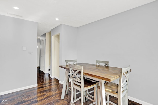 8315 San Marcos Cir, Indianapolis, IN 46256 - dining space featuring wood finished floors and recessed lighting