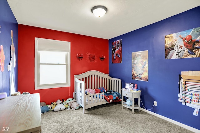 8315 San Marcos Cir, Indianapolis, IN 46256 - carpeted bedroom featuring a nursery area
