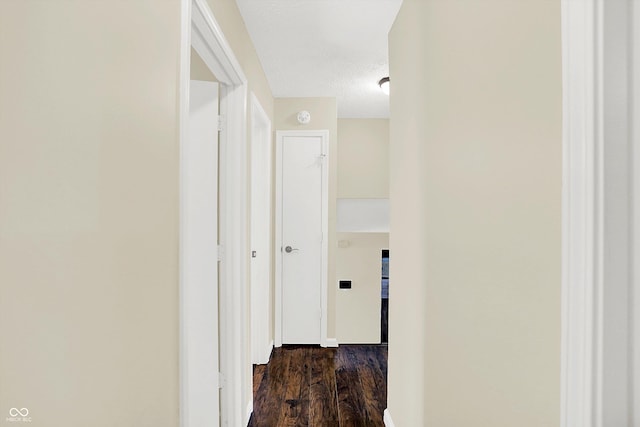 8315 San Marcos Cir, Indianapolis, IN 46256 - corridor with wood finished floors and a textured ceiling