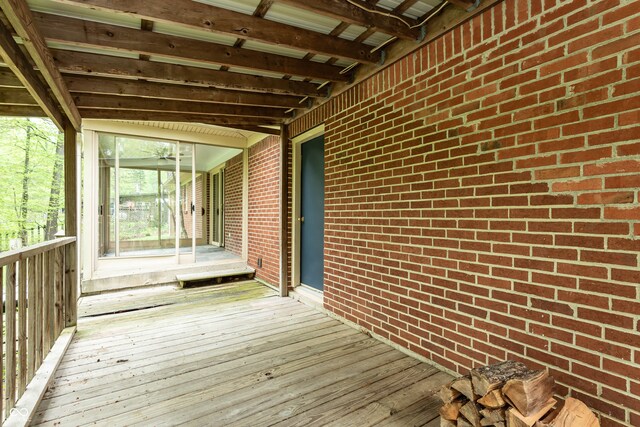 4132 Freeman Ridge Rd, Nashville, IN 47448 - view of wooden deck