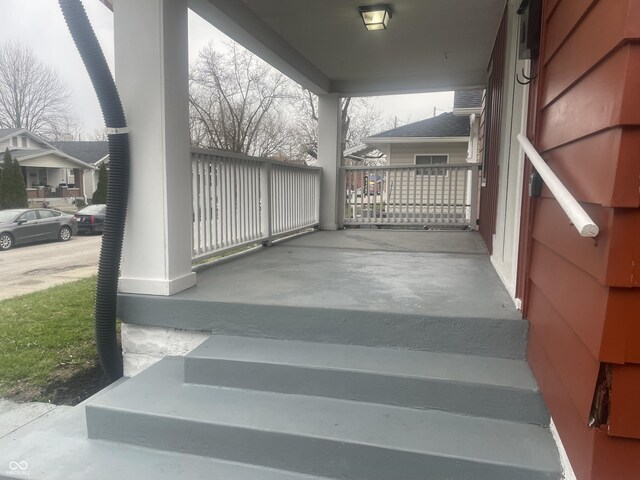 view of patio with covered porch
