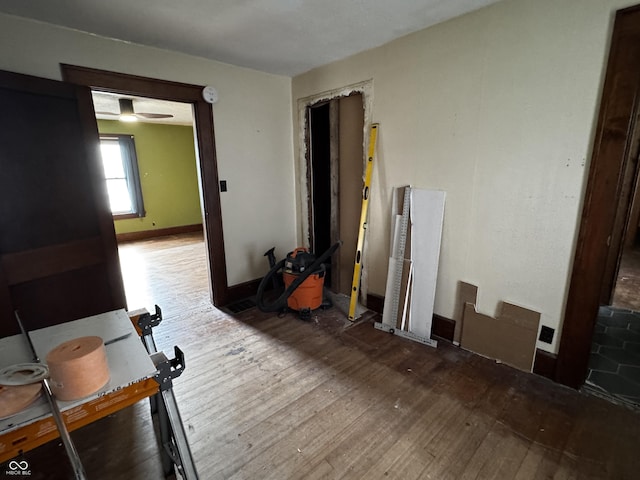 3179 W 400 N, Fairland, IN 46126 - unfurnished room with hardwood / wood-style floors and baseboards