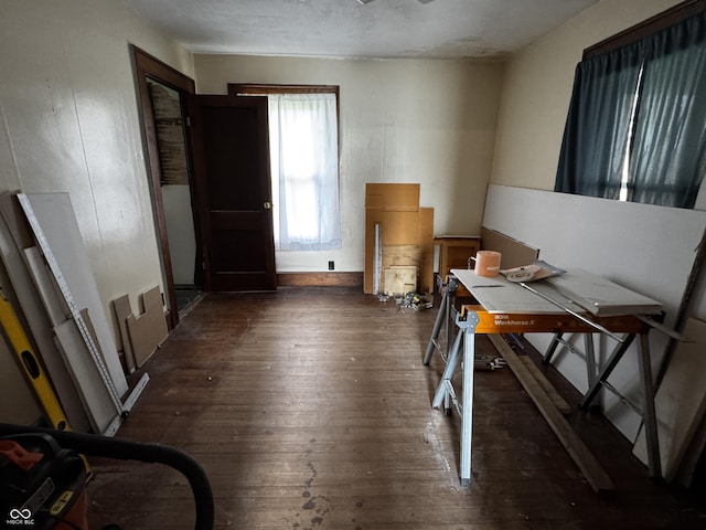 3179 W 400 N, Fairland, IN 46126 - home office featuring hardwood / wood-style floors