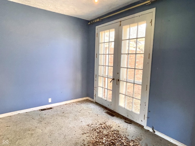 7180 N State Road 42, Eminence, IN 46125 - unfurnished room with french doors, baseboards, and visible vents