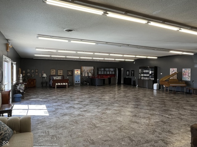 garage featuring visible vents