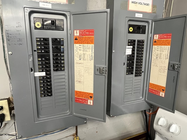utility room featuring electric panel