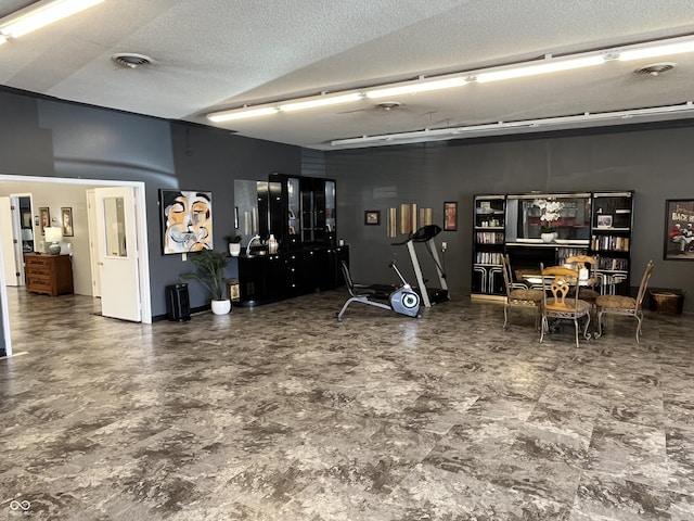 garage featuring visible vents