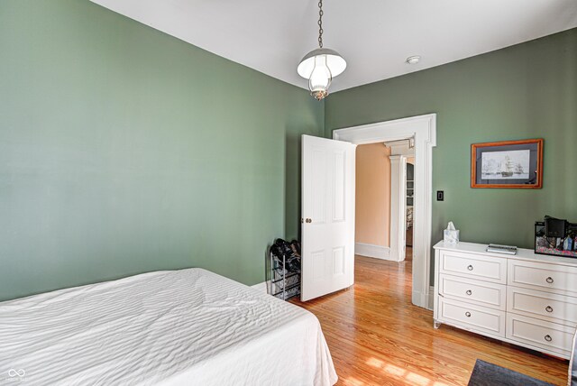 110 E Hendricks St, Shelbyville, IN 46176 - bedroom featuring light wood-type flooring