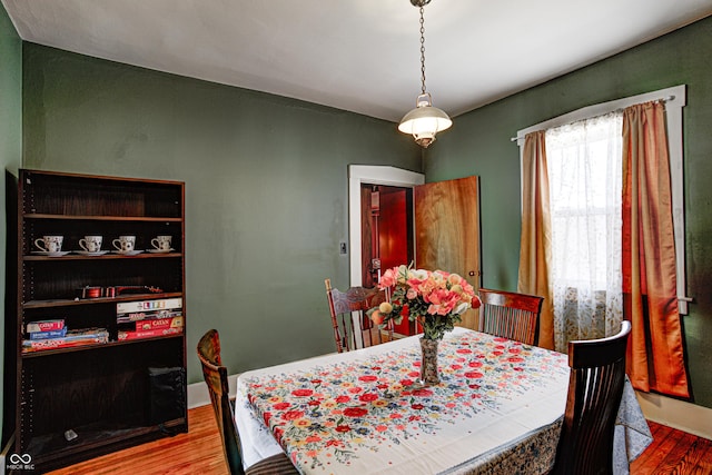 110 E Hendricks St, Shelbyville, IN 46176 - dining area featuring wood finished floors