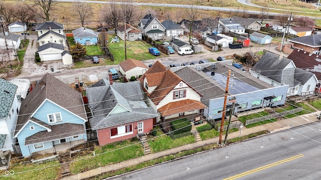 drone / aerial view featuring a residential view